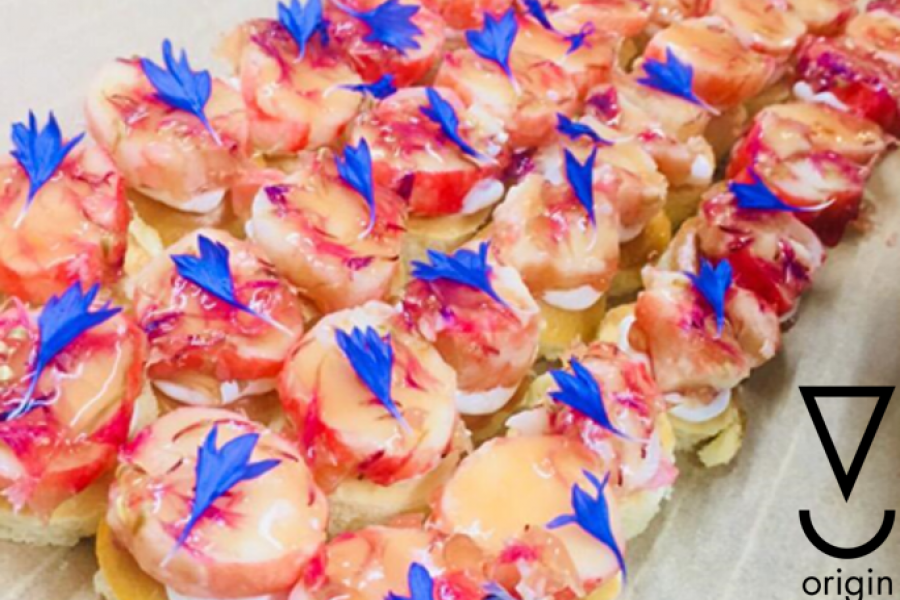 Canapé crabe d'Alaska Canapé crabe d'Alaska
